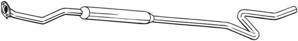 BOSAL 286-109 Mittelschalldämpfer Schalldämpfer für CITROËN C2 Schrägheck (JM)