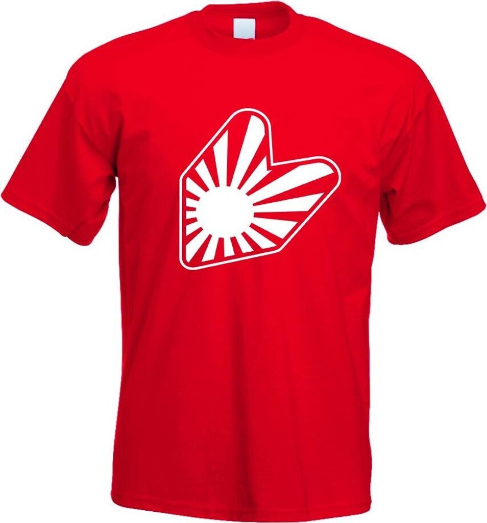 Kiwistar - T-Shirt - rot - JDM Japan Fahrer Motiv Bedruckt Funshirt Design Print - mit Motiv Bedruckt - Funshirt Design - Sport - Freizeit - Herren...