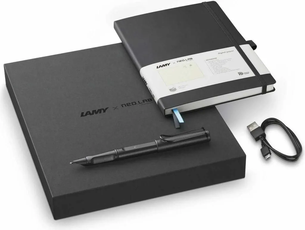 LAMY Safari All Black NCode Set : Stylo et Carnet de Notes Numérique