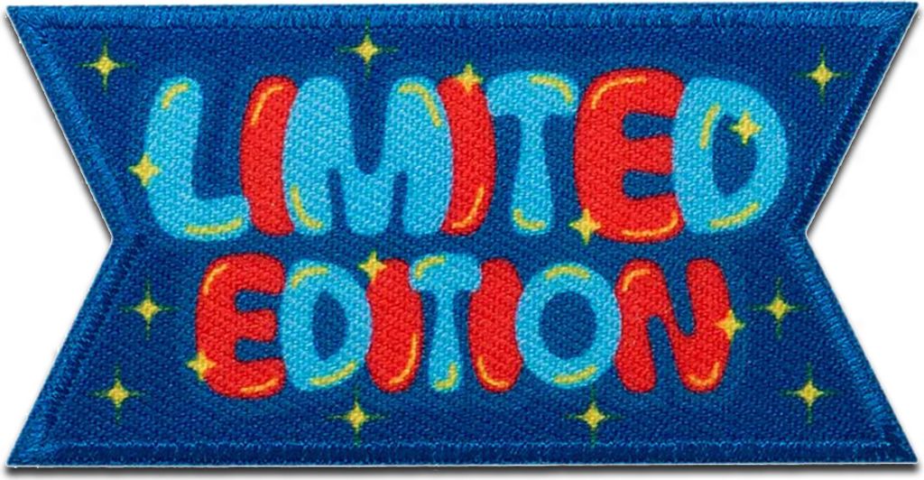 Mono-Quick Limited Edition - Aufnäher, Bügelbild, Aufbügler, Applikationen, Patches, Flicken, zum aufbügeln, Größe: 3,6 x 7,1 cm