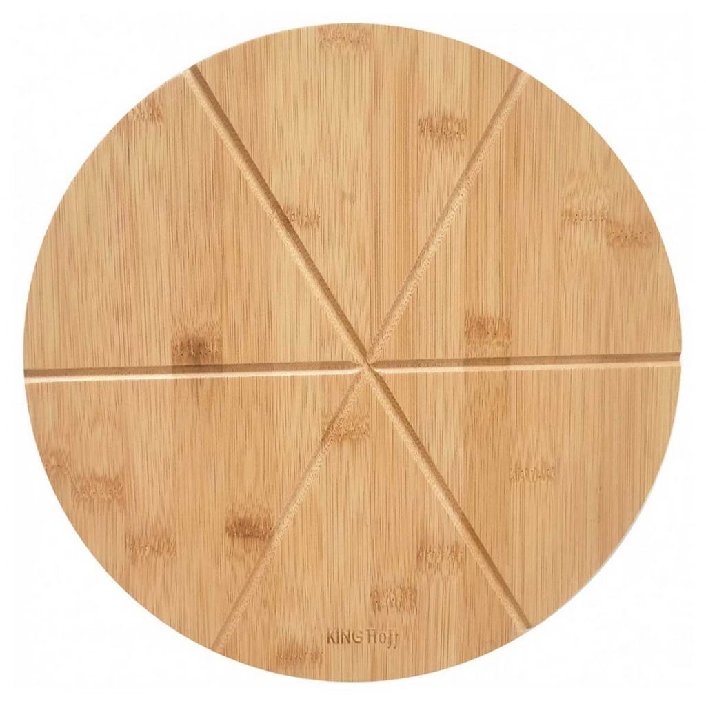 Kinghoff Bambus-Pizzabrett-Tablett 35 cm KH1565