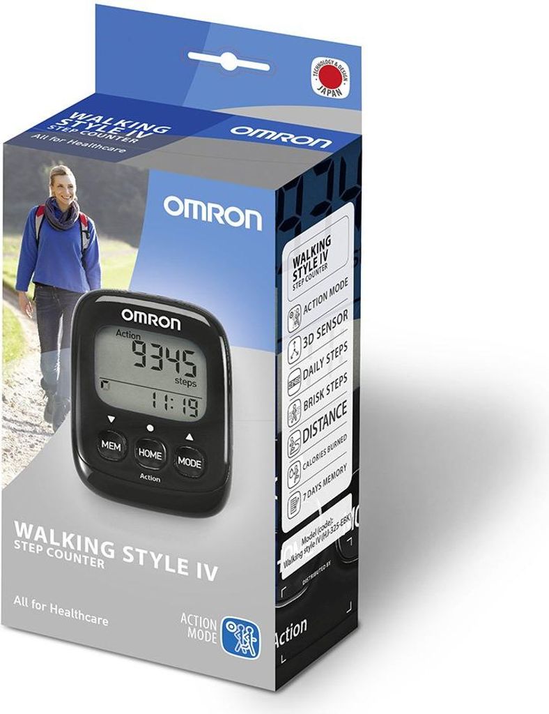 Krokomer Omron Walking Style IV čierny 1 ks Obrázok produktu 