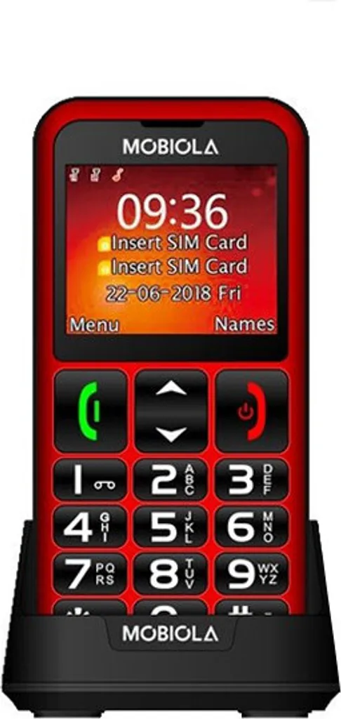 Mobiola MB700 : Téléphone Mobile Senior Rouge pour ne plus Rater d'Appel