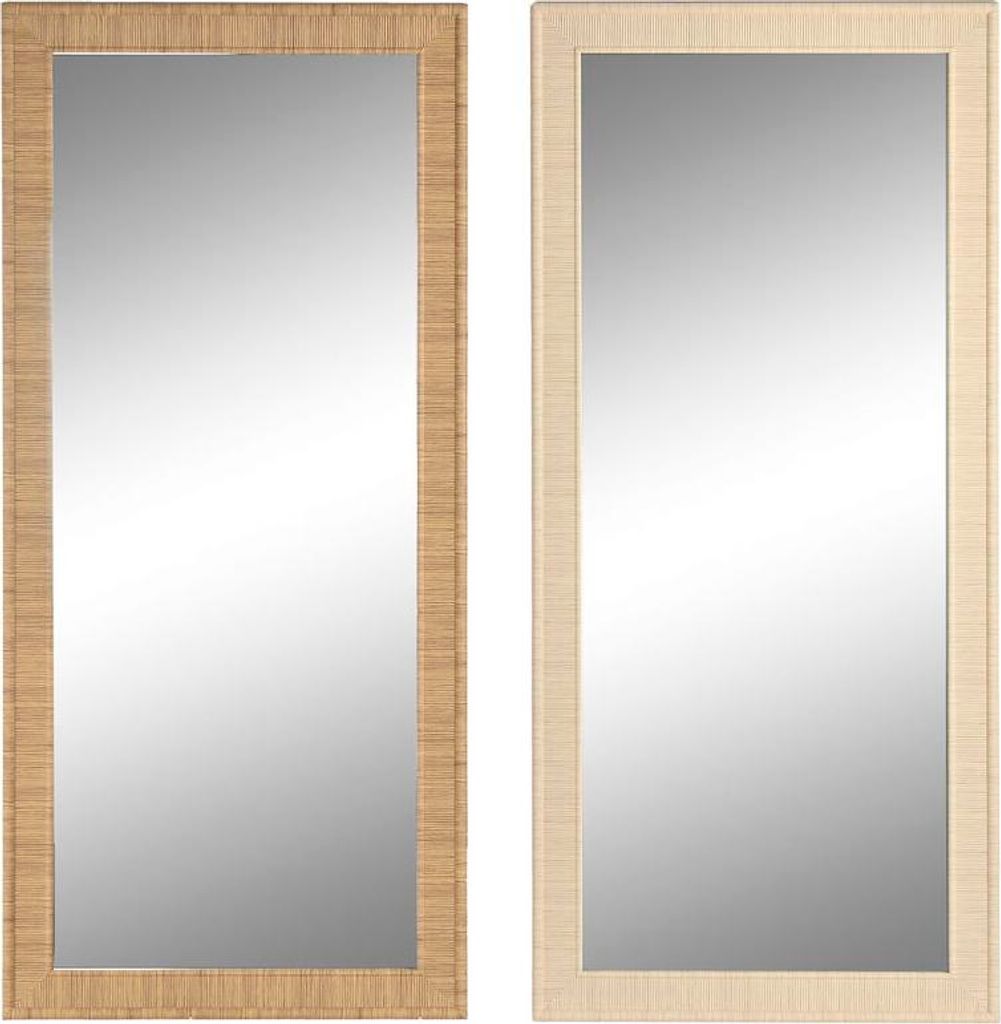 Wandspiegel Home ESPRIT Beige natürlich 74 X 2 X 162 cm (2 Stück)