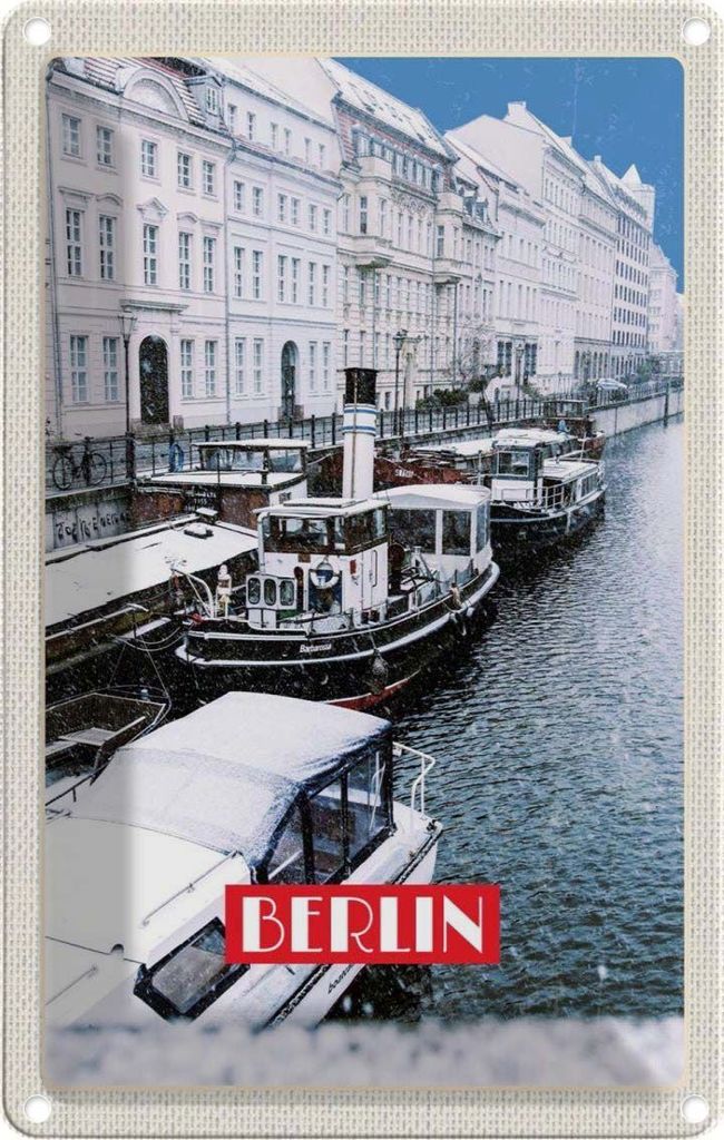 vianmo Blechschild 18x12 cm Berlin Deutschland BRD Bild Bildmotiv Reisemotiv Abenteuer Reisen Urlaub