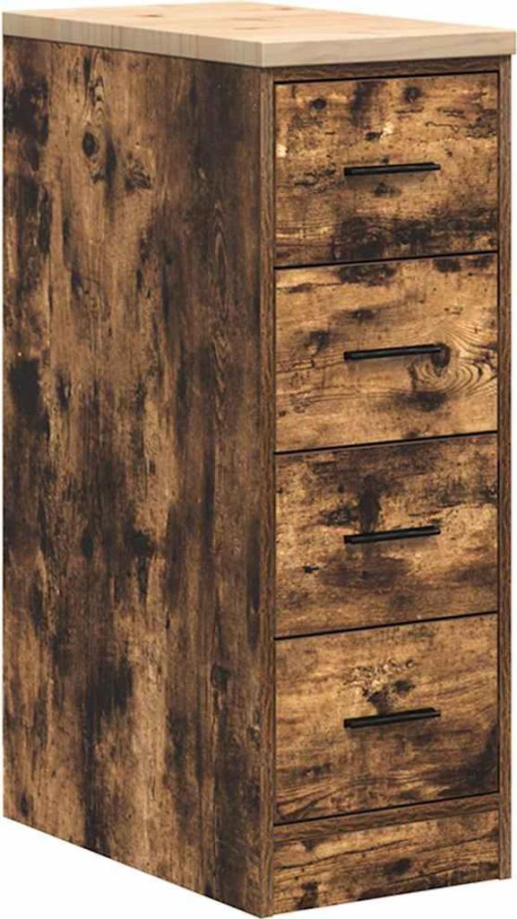 vidaXL Armoire de rangement pour garage Chêne fumé Pin Image du produit 