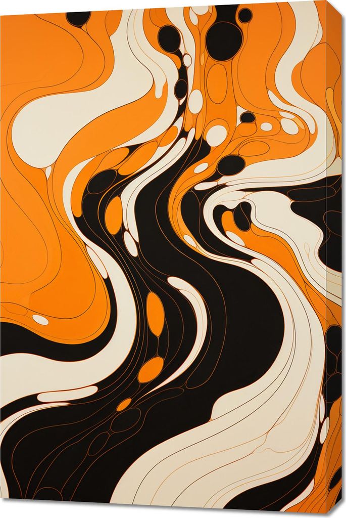 Bild 60x90cm Tanzende Tinte