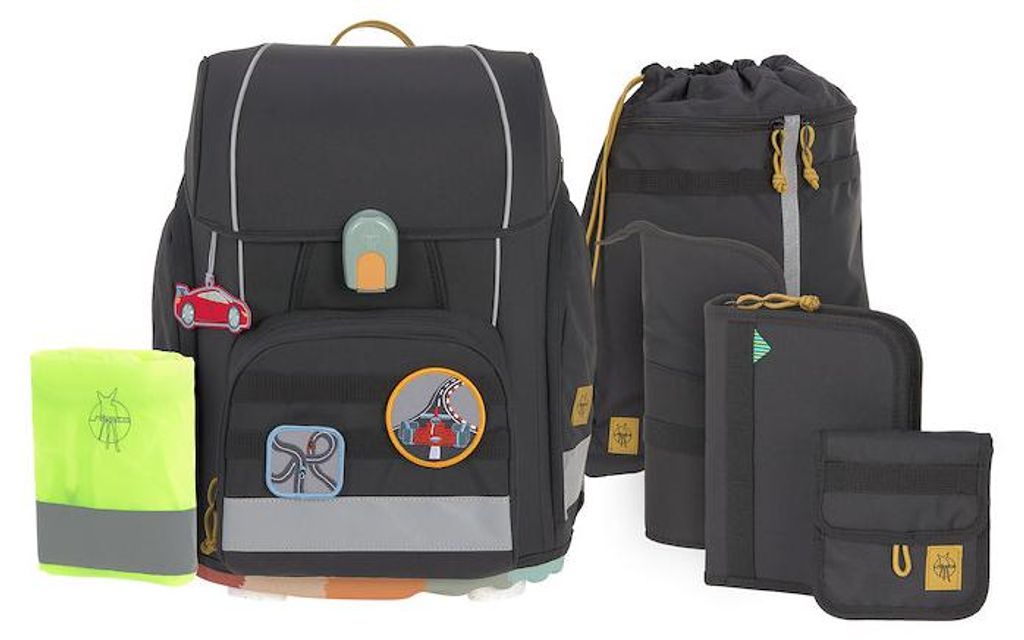 Set zaino scolastico Casual, 7 pezzi, Boxy Unique nero Immagine del prodotto 