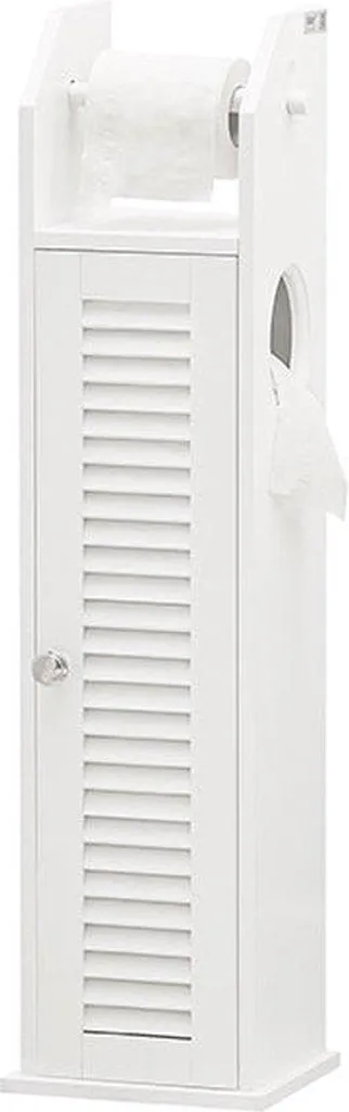 Meuble WC gain de place anti-humidité - Fini le désordre en salle d'eau