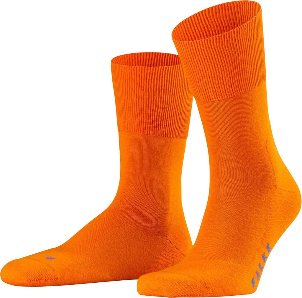 FALKE Unisex Sportsocken - Run, Freizeitsocken, unifarben Orange 39-41