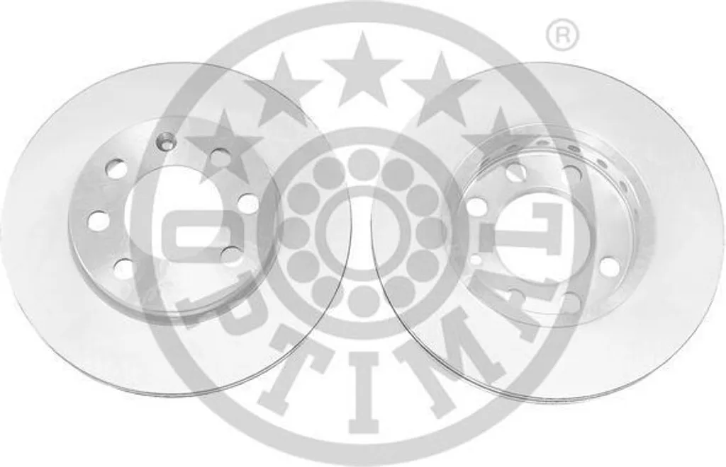 Jeu de disques de frein avant ventilés BS-6180C pour VW Lupo 6X1 6E1