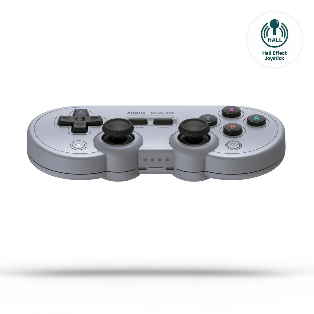 Manette 8Bitdo SN30 Pro Hall Effect sans Drift pour Nintendo Switch et PC