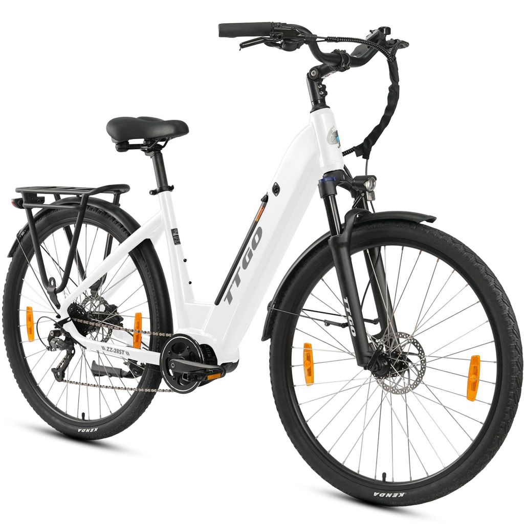 E-Bike Cityrad ZZ-28ST 28’’ E-Cityrad 720Wh Max150KM mit Mittelmotor und Gepäckträger 36V 20AH Rahmen trägt 130 kg Abenteuer, Reichweite bis...