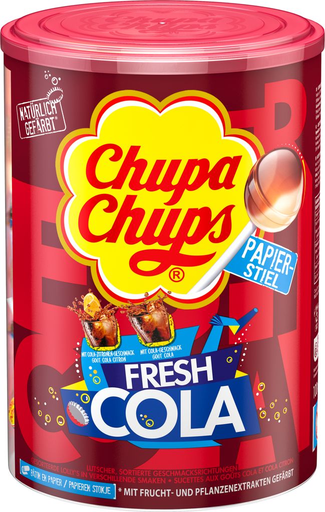 Chupa Chups lízátka s kolou a kolou s citronovou příchutí Obrázek produktu 