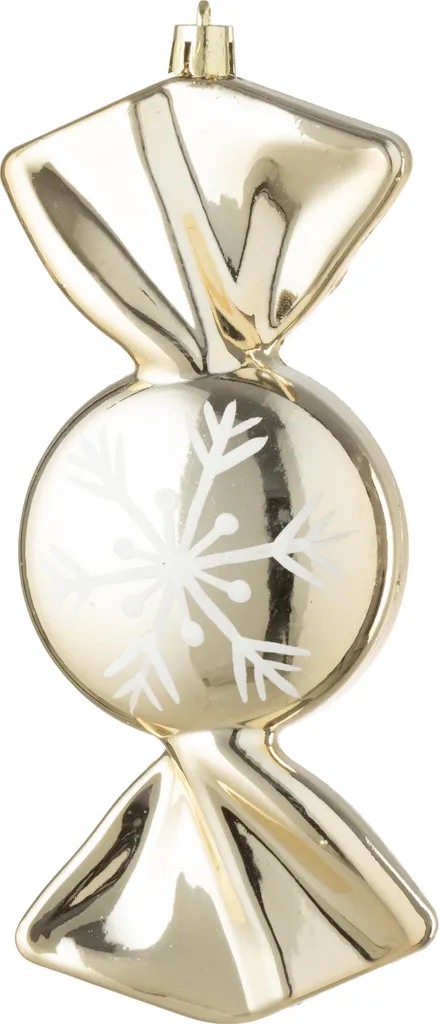 Décoration Sapin Noël : 8 Accroches Bonbons Dorés J-Line Chic et Zen