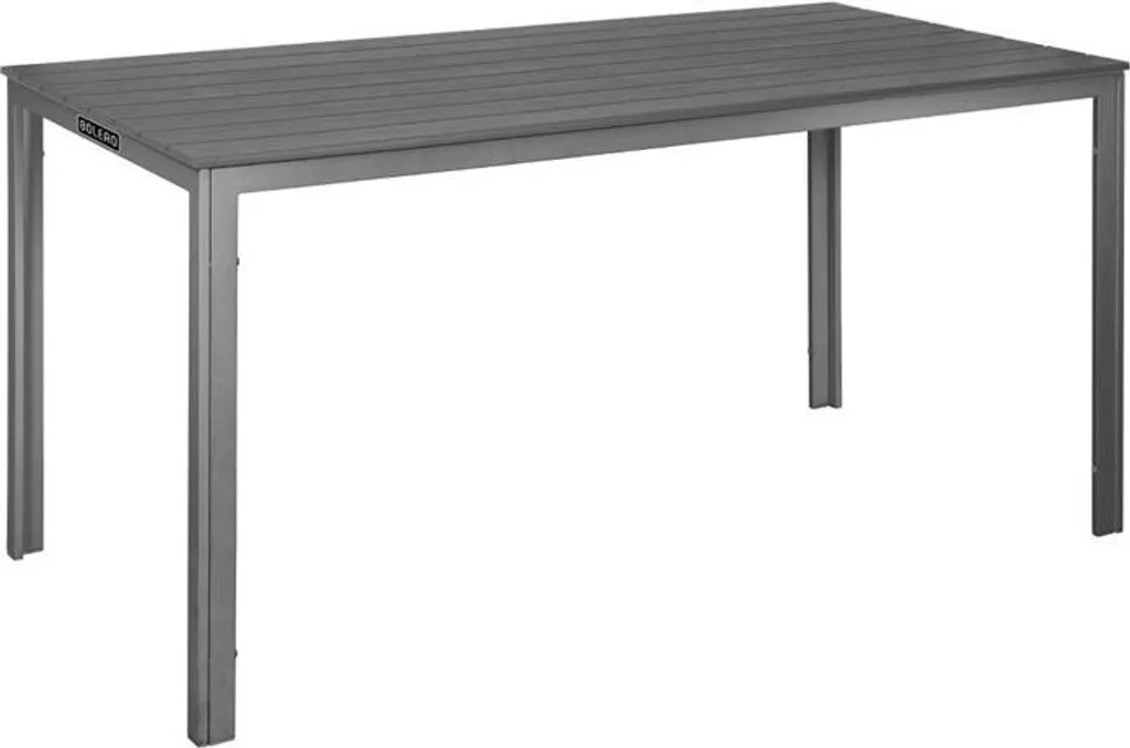 Table à Manger Extérieure 6 Personnes Bolero Valletta Grise 1560 mm Pro
