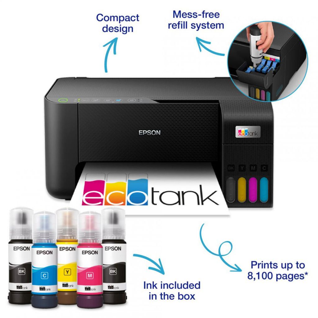Epson EcoTank L3270 WiFi-Multifunktionsgerät SCHWARZ Produktbild 4
