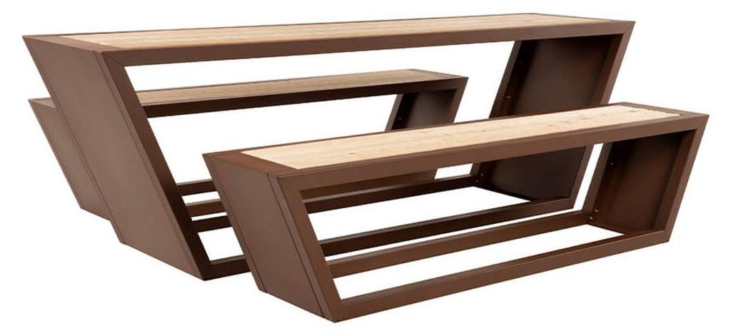 HOME DELUXE Sitzgarnitur aus Stahl KOBON Braun -  Germany - Produktbild 