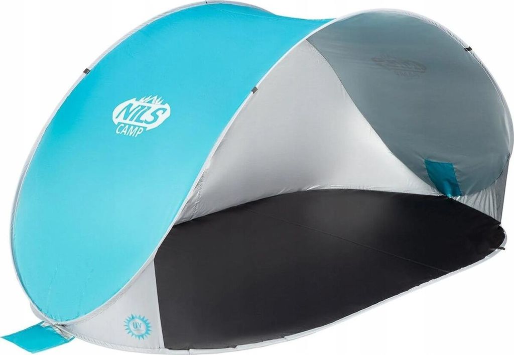 Samorozkladací plážový stan NILS Camp NC3174 modrý Obrázok produktu 