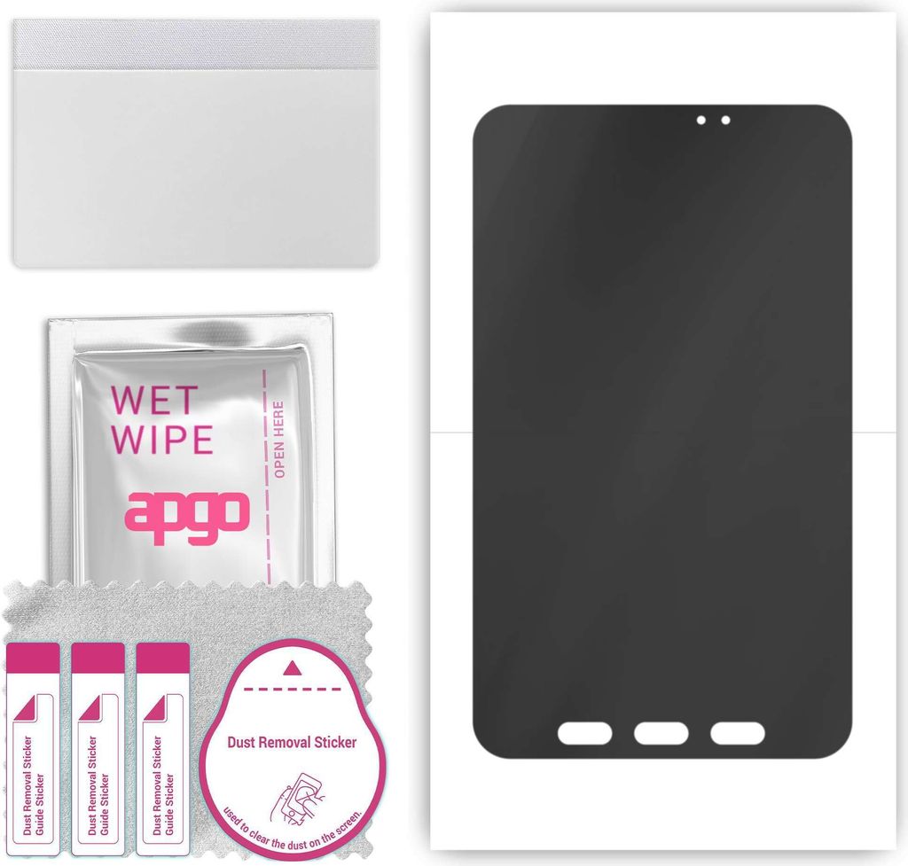 apgo Hydrogel Blickschutzfolie, Matt, kompatibel mit Samsung Galaxy Tab Active 2, Privacy Displayschutzfolie, Schutzfolie mit Positionierhilfe, Ant...
