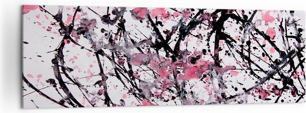 Bild auf Leinwand - Leinwandbild - Abstraktion modern - 160x50cm - Wand Bild - Wanddeko - Leinwanddruck - Bilder - Kunstdruck - Wanddekoration - Le...