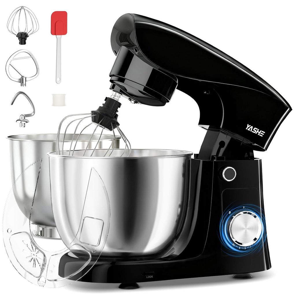 Robot pâtissier YASHE 1500 W, bols 4,5 L et 5 L, 10 Image du produit 