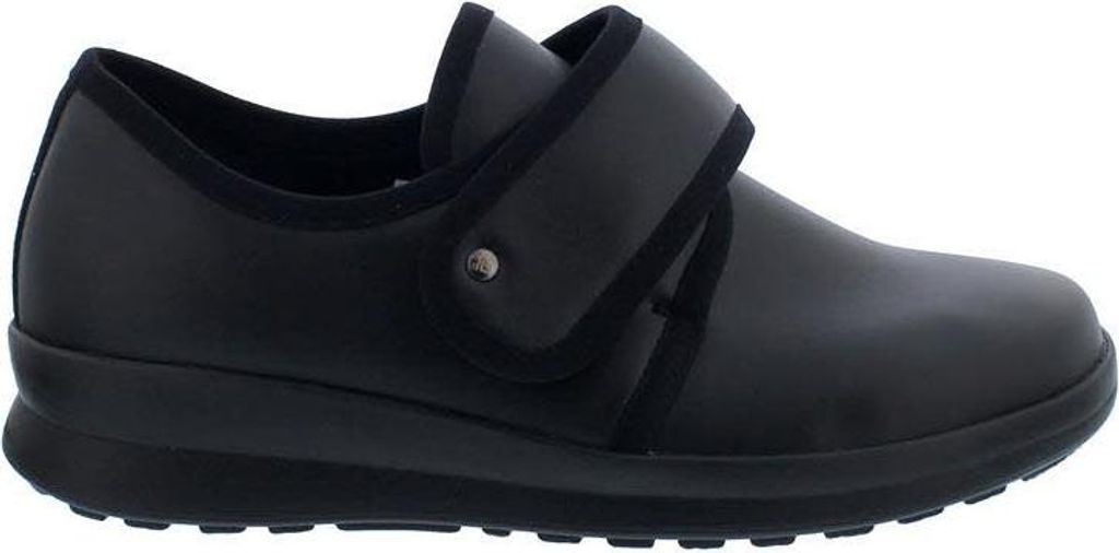 Berkemann Maxine, Halbschuh, schwarz, Stretch, Klettverschluss, Wechselfussbett, Weite H 5362-898 39 1/2