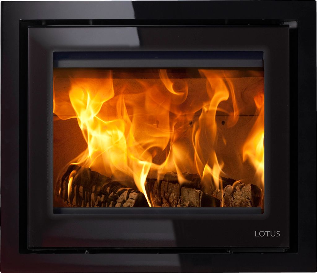 Lotus H570 Kamineinsatz Black Magic / Scharniere rechts