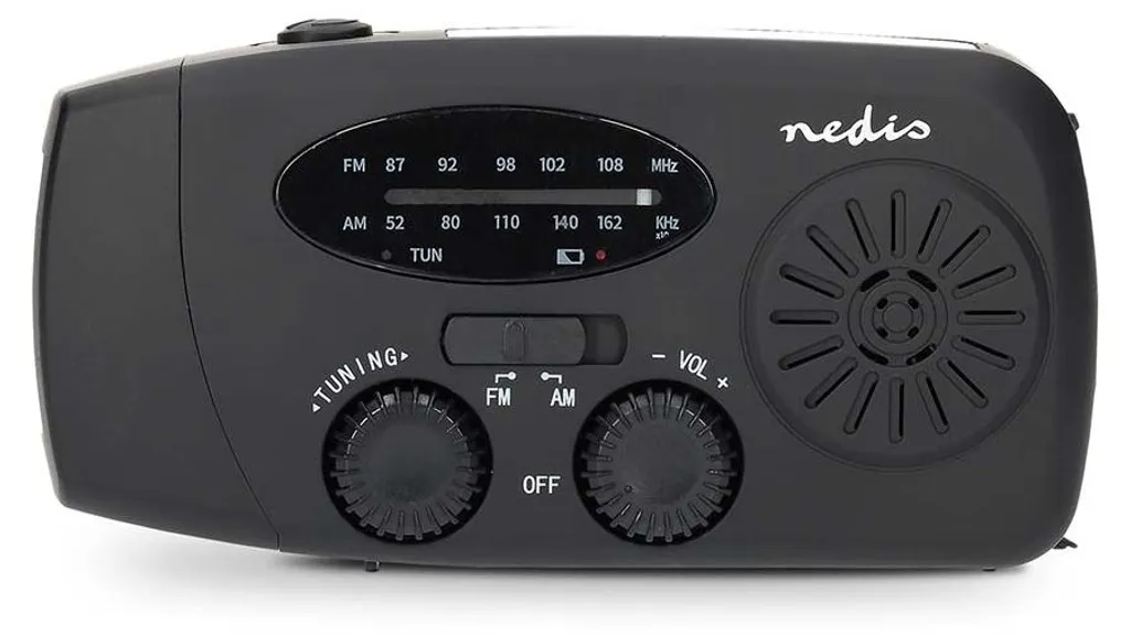 Radio de secours portable avec chargeur USB et éclairage LED intégré