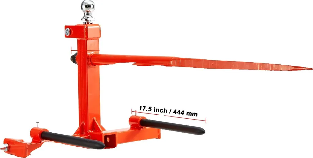 Pic à botte de foin agricole 726 kg avec stabilisateurs 2x17.5in