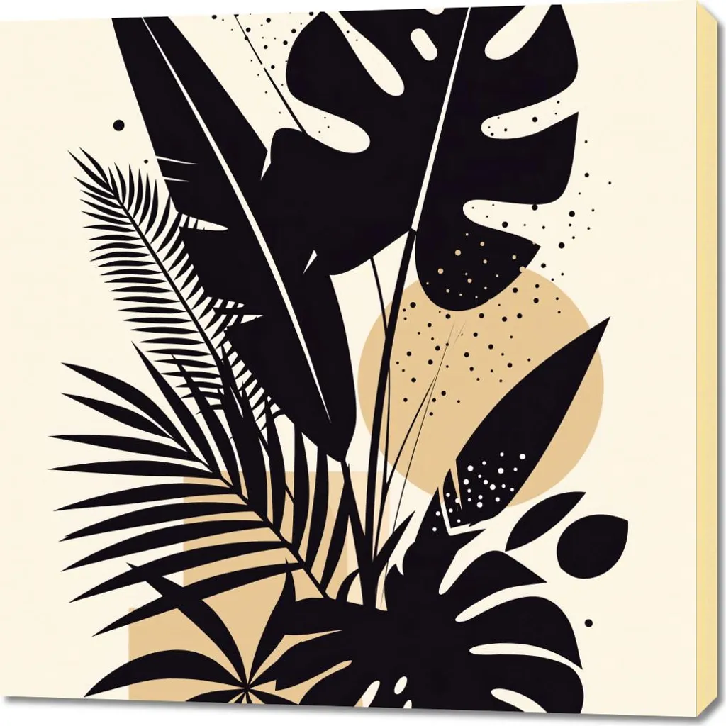 Image Déco Paradis Tropical 90x90 cm - Créer une Ambiance Jungle Zen