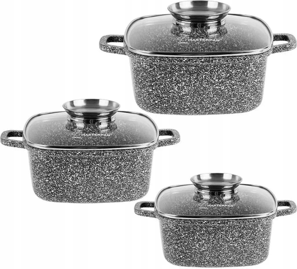 Batteria Pentole Aroma Granito 20-28cm Induzione - Alta Efficienza