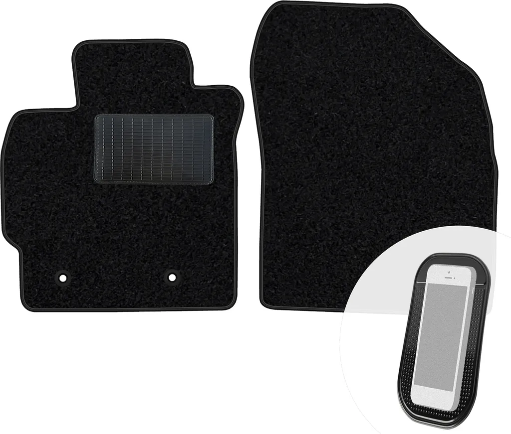 Set 2 Tappetini Anteriori Velours moto-MOLTICO per Toyota Auris 2007-12