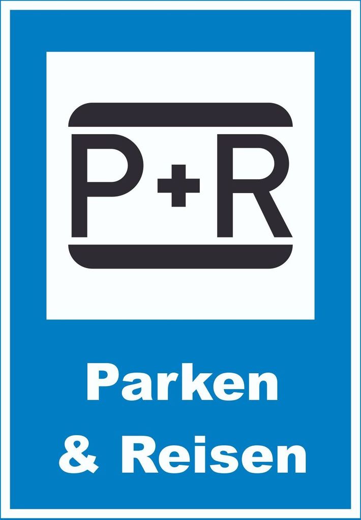 Parken und Reisen Schild A4 (210x297mm)