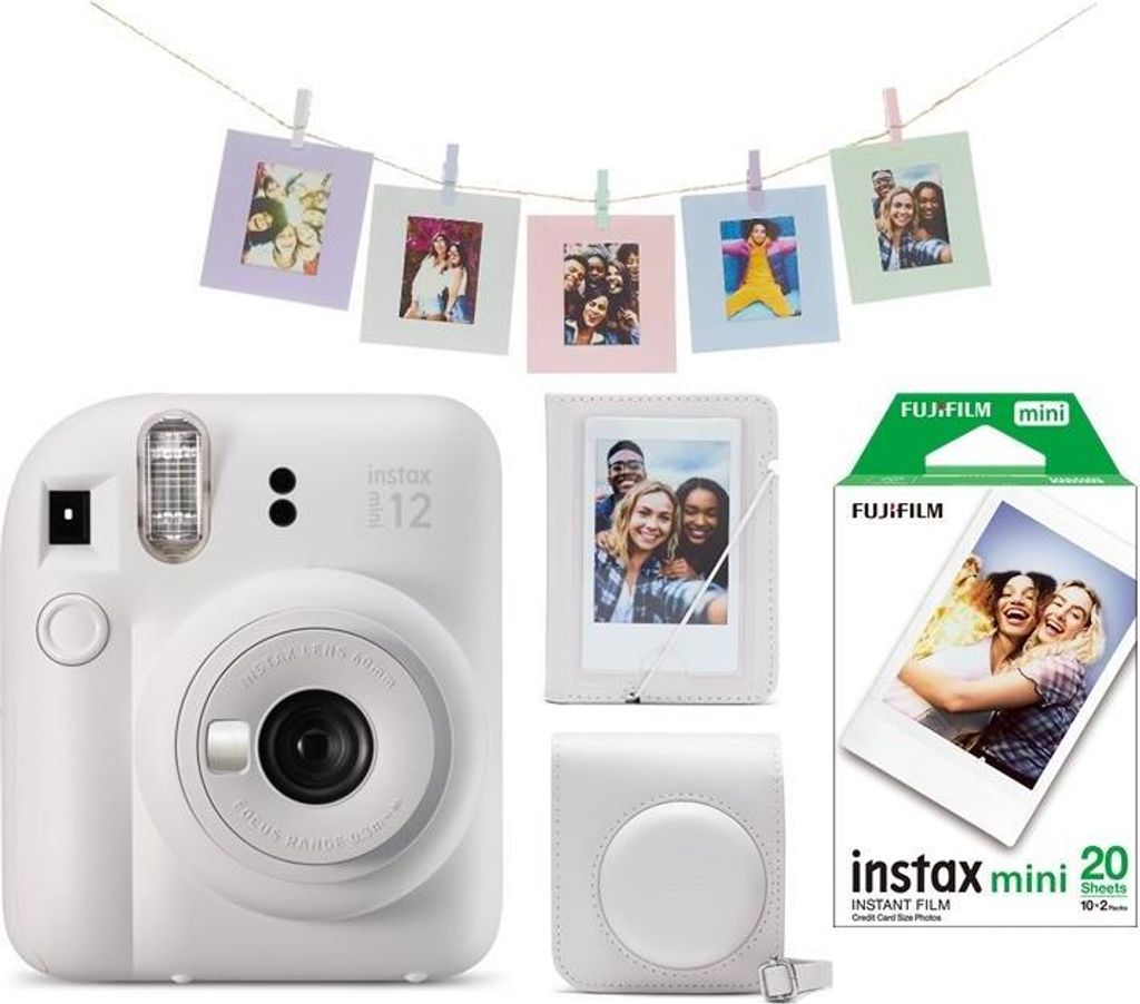 Fujifilm Instax Mini 12 Weiß Mini 12 ACC Kit 2x10 Film