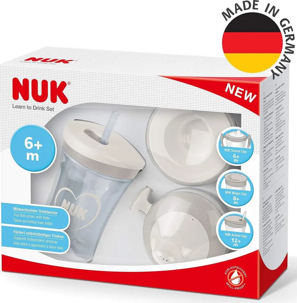 Kit Tétines NUK Evolution sans BPA avec Protection Hygiénique Durable