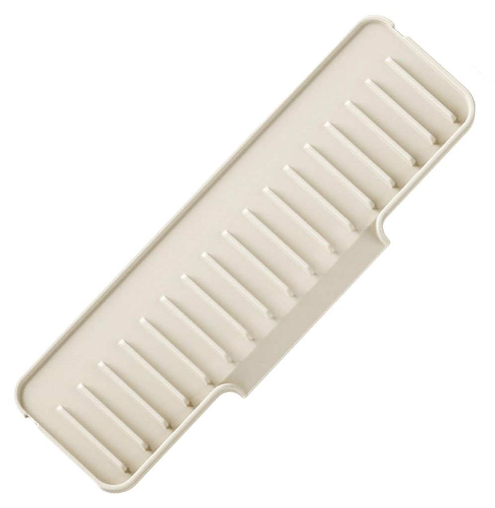 Ablaufmatte für Wasserhähne, wasserabsorbierend, für Spülbecken und Arbeitsplatten, schmaler Rand, Spritzschutz für Wasserhähne, Küchen- und...