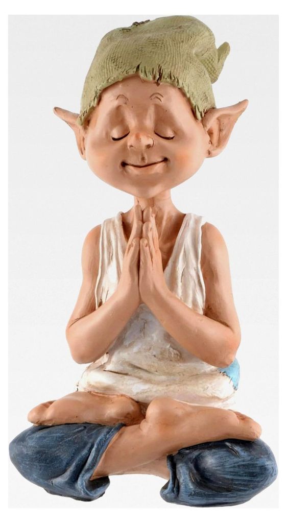 Gartenpixie Magischer Garten - Pixie beim Yoga