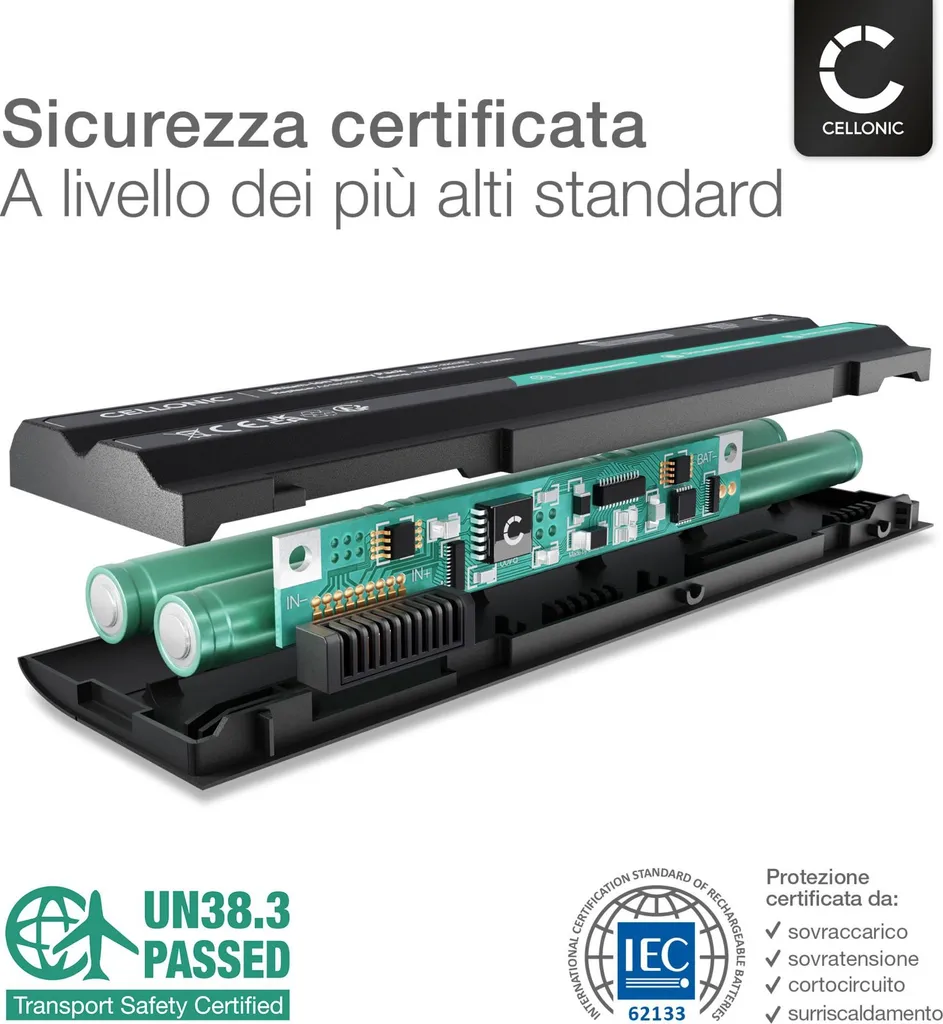 CELLONIC Batteria compatibile con Samsung RC520 / NP-RC520, E452 / NP-E452, R530 / NP-R530, R540 / NP-R540 4400mAh 11.1V - 4