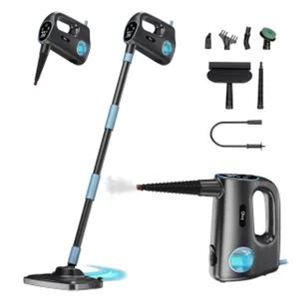 Olvy 14-in-1 stoomreiniger met dweilfunctie en touchscreen Productafbeelding 