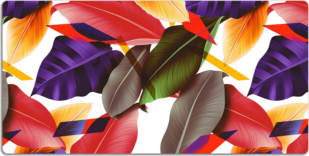 Schreibtischmatte Tischunterlage 100x50 cm Mauspad - Bunte Blätter