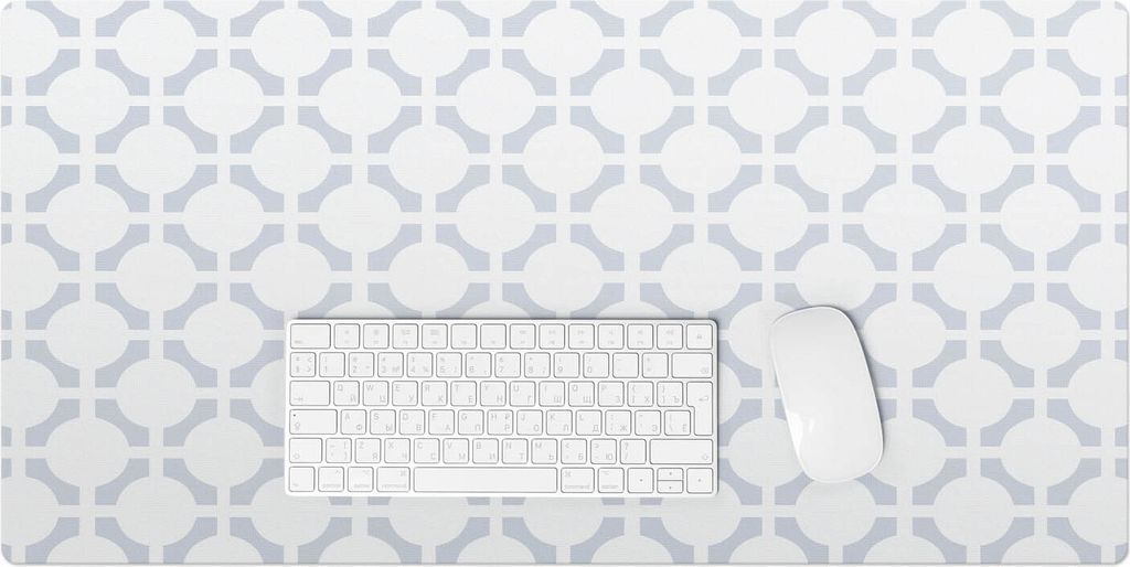 Geometrisches Retro-Muster – Schreibtischunterlage – Rutschfeste Tischunterlage – Schreibtischmatte für Büro & Zuhause – Schreibunterlage...