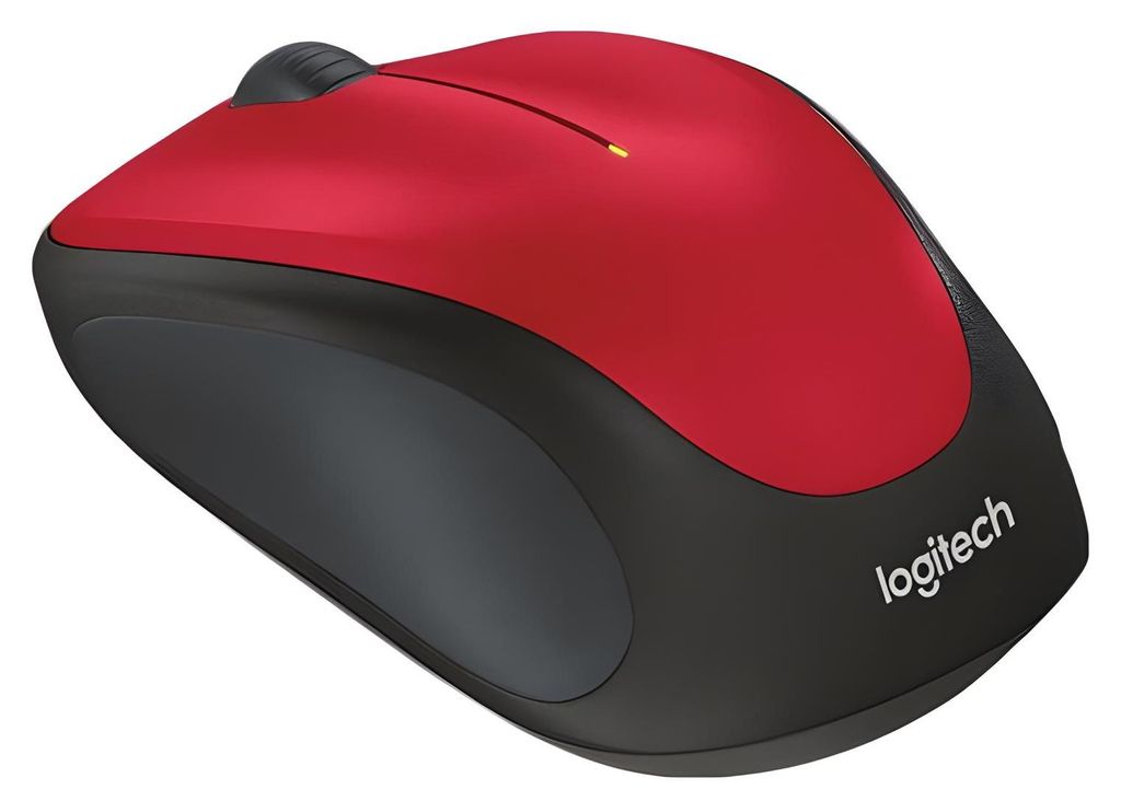 Logitech M235, Beidhändig, Optisch, RF Wireless, Rot Produktbild 