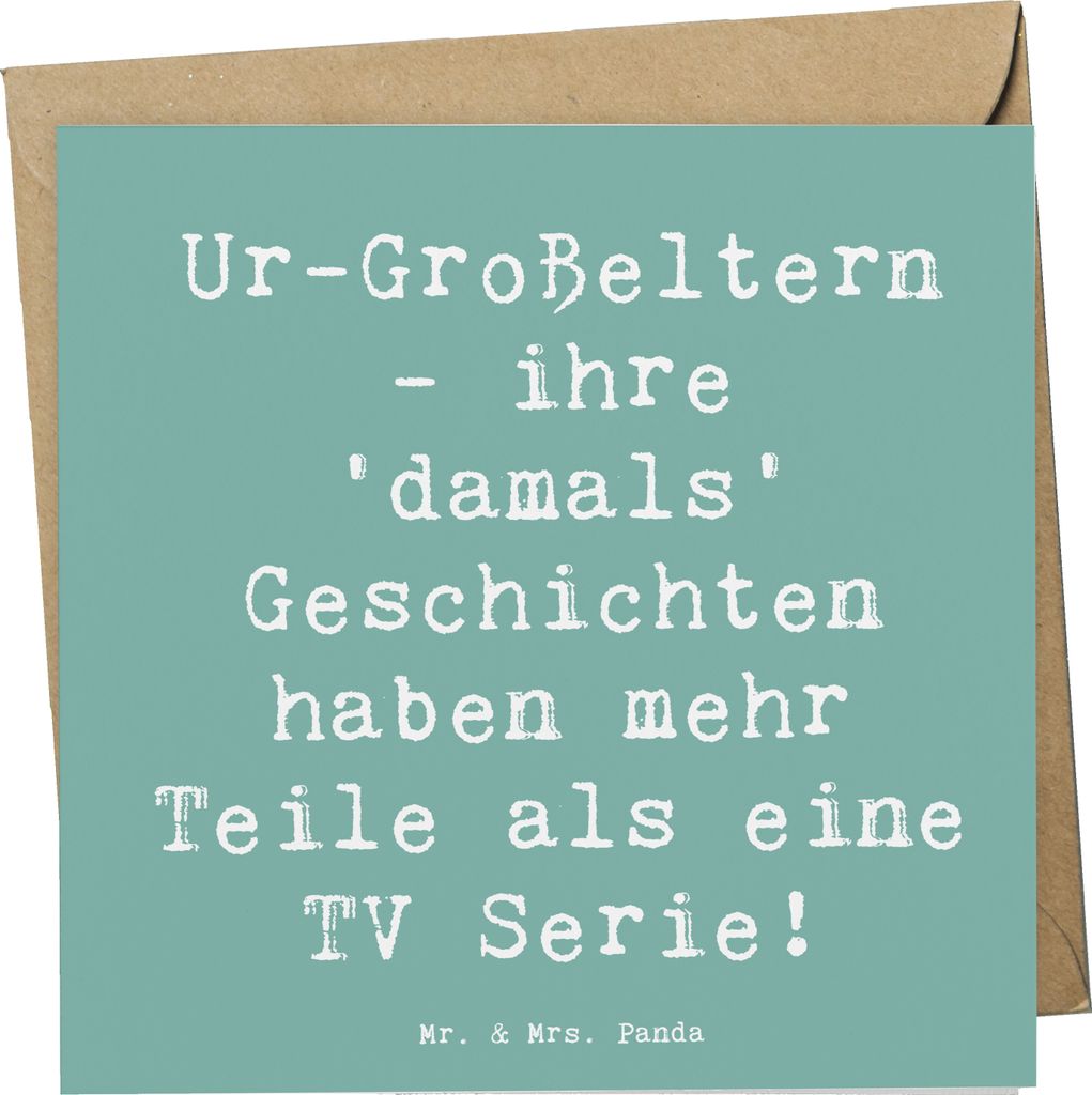 Mr. & Mrs. Panda Klappkarte Spruch Ur-Großeltern Produktbild 
