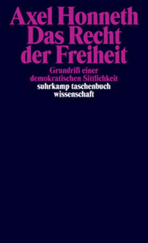 Étudier la philosophie avec Das Recht der Freiheit d'Axel Honneth
