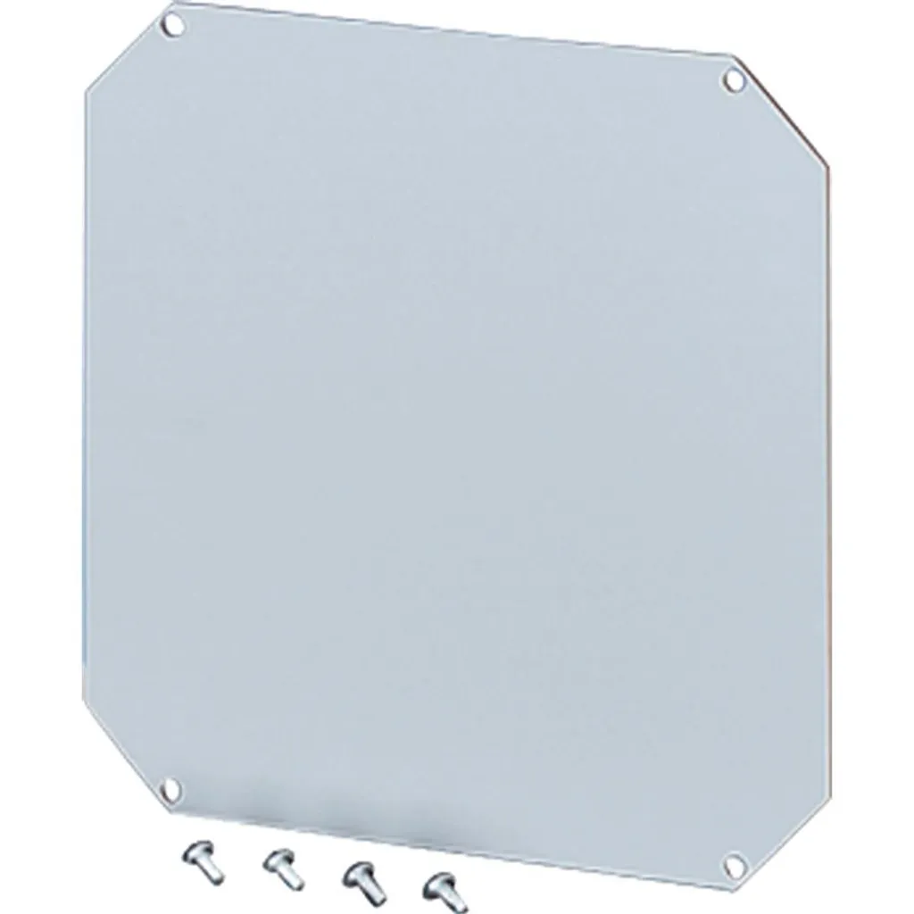 Plaque de montage Mi MP 2 épaisseur 4mm pour coffret Mi02 - Acier robuste