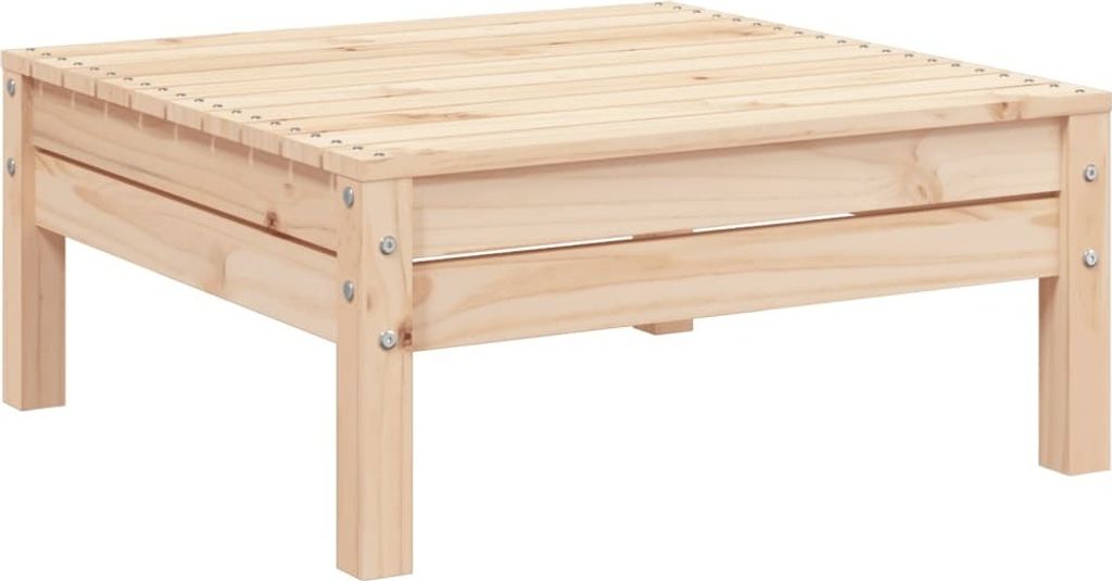 vidaXL Sgabello da giardino in legno di pino massiccio Immagine del prodotto 