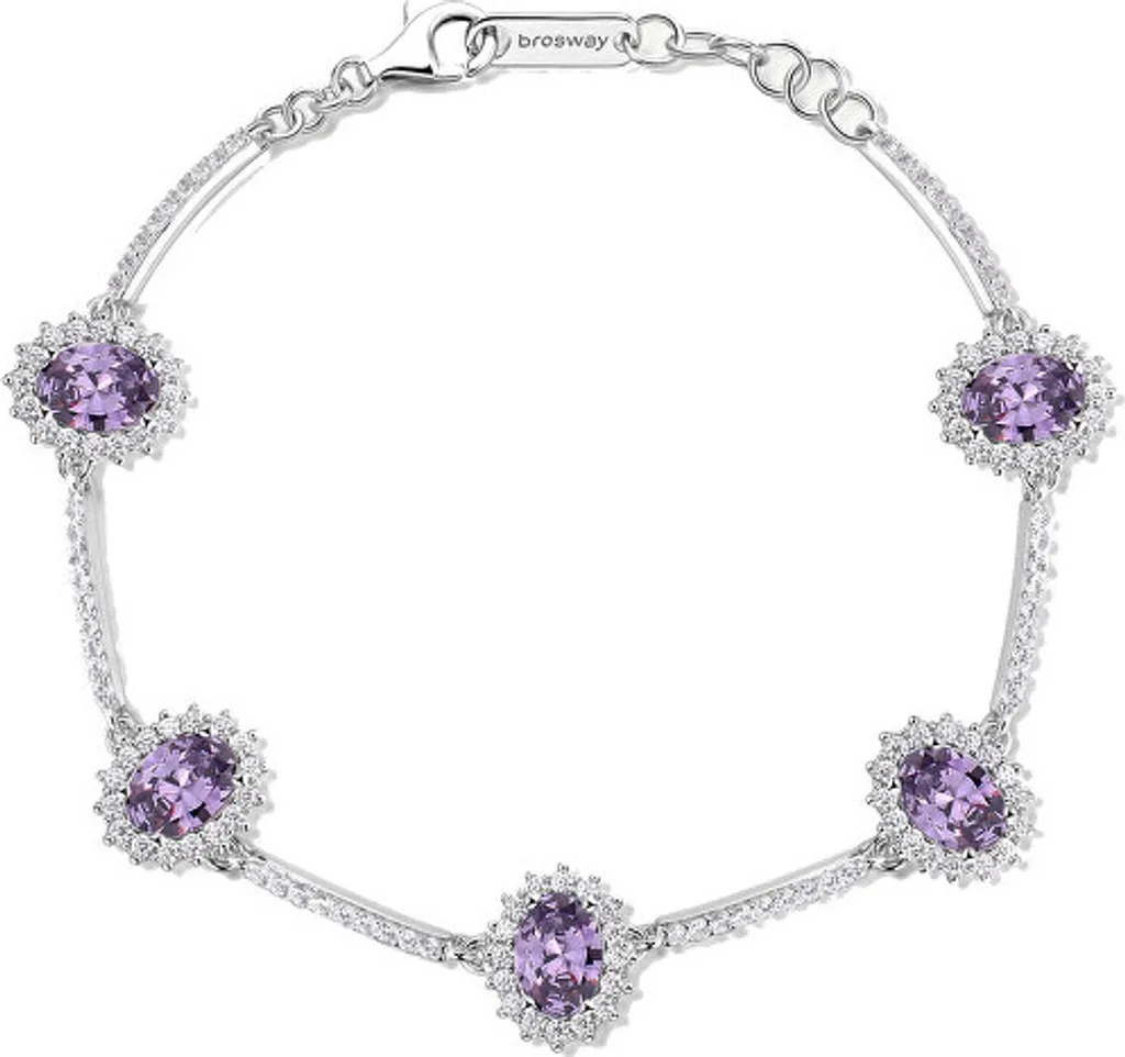 Bracciale Donna Argento 925 Fancy FMP43 con Zirconi Viola Magic Purple