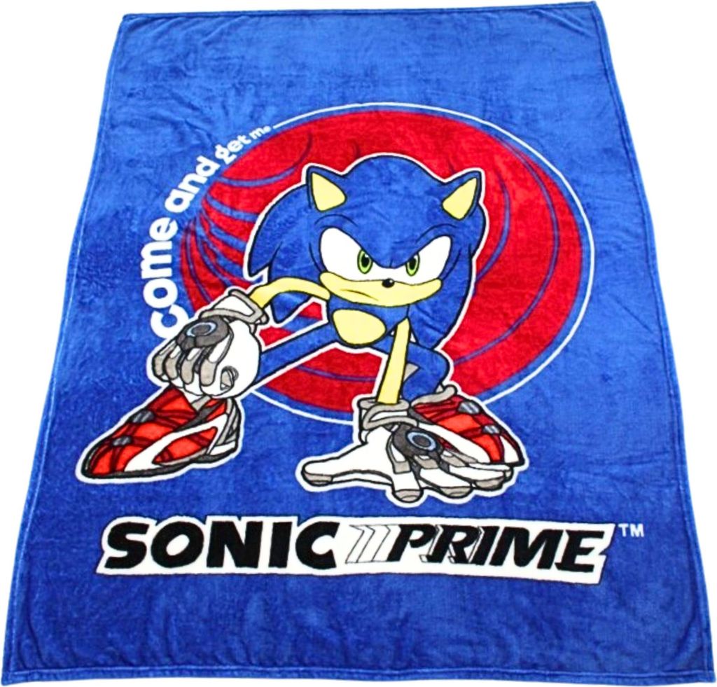 Flanelldecke Sonic The Hedgehog - Kinder Kuscheldecke - Kinderdecke 110 x 150cm