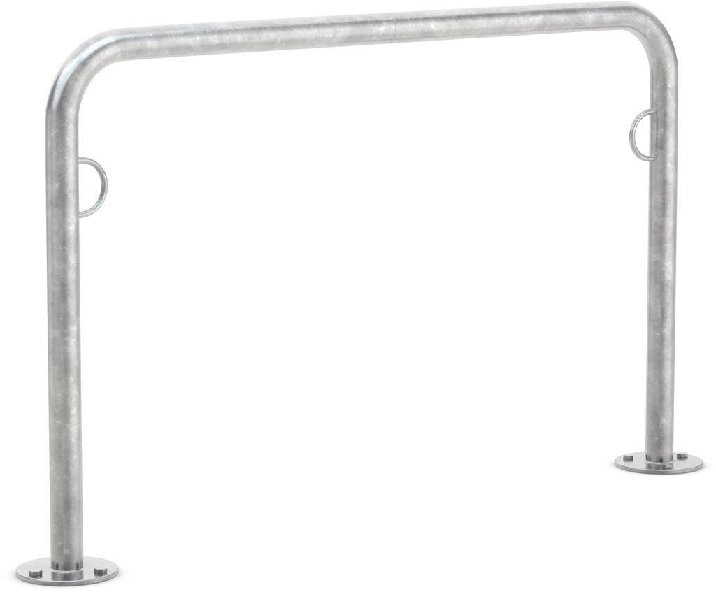 Fahrrad Anlehnsystem Trust 31 zum Aufdübeln | 1250mm | mit Ringösen | Fahrradständer für 2 Fahrräder